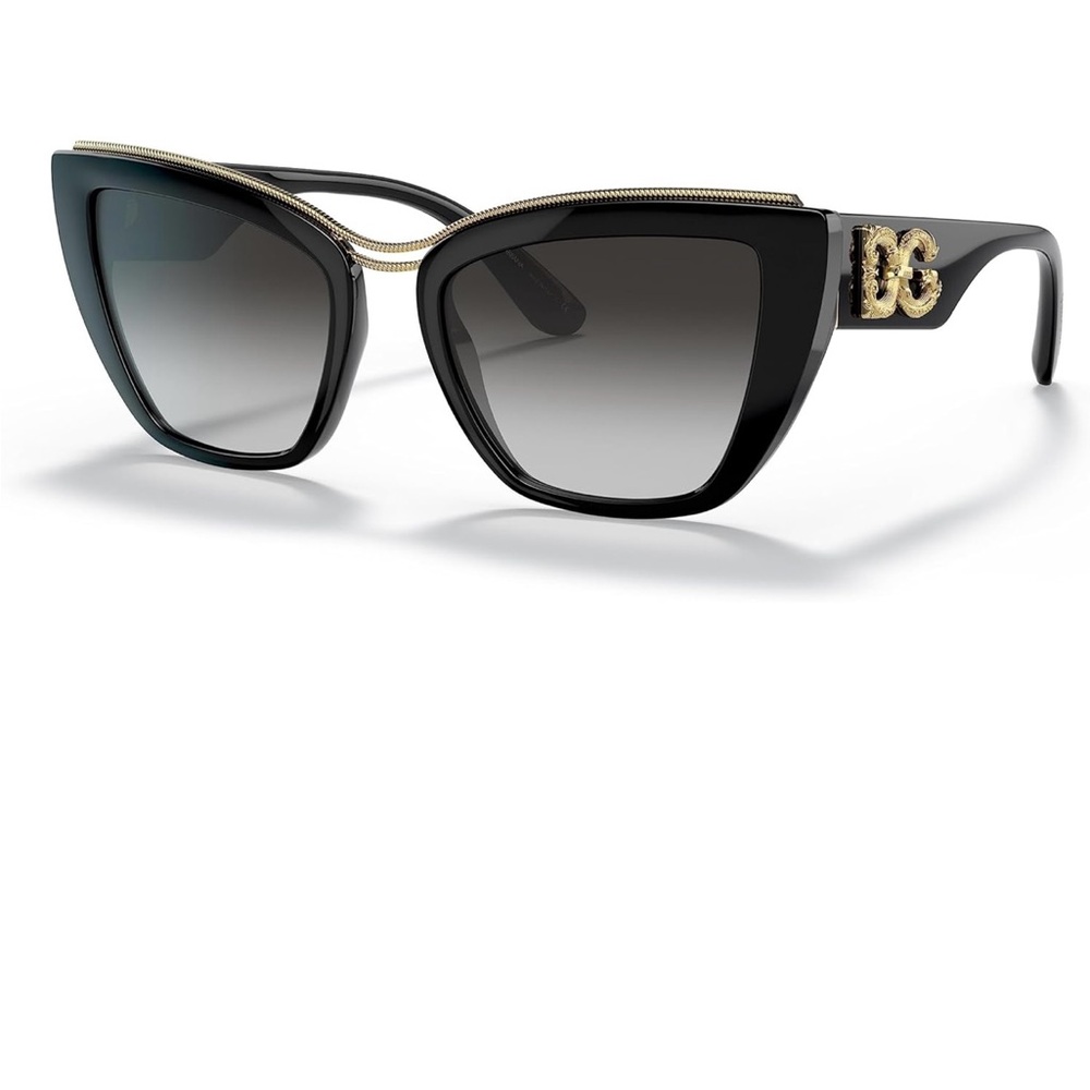 Dolce & Gabbana Black and Gold Sunglasses